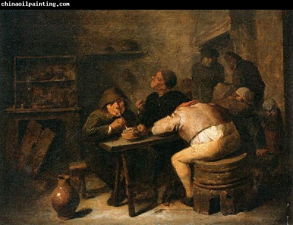 Adriaen Brouwer Interior of a Smoking Room