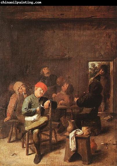 Adriaen Brouwer Peasants Smoking and Drinking