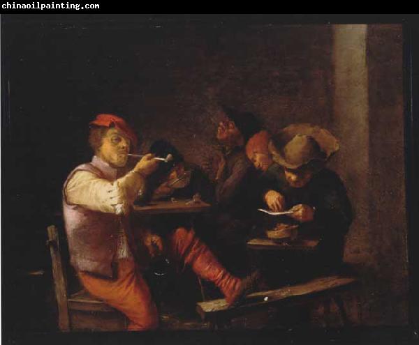 Adriaen Brouwer Smokers in an Inn.