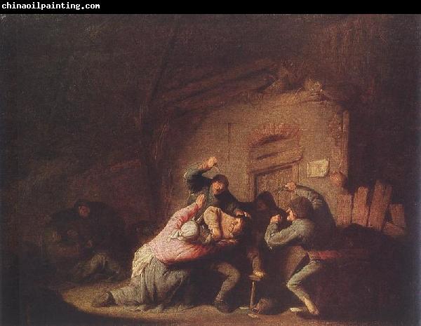 Adriaen van ostade Brawl