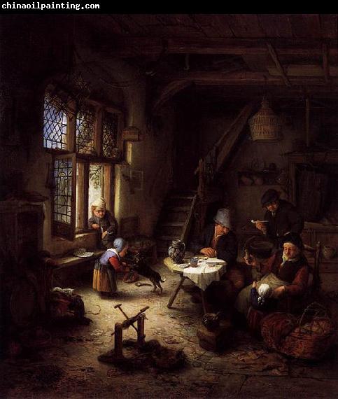 Adriaen van ostade Peasant Family in a Cottage Interior