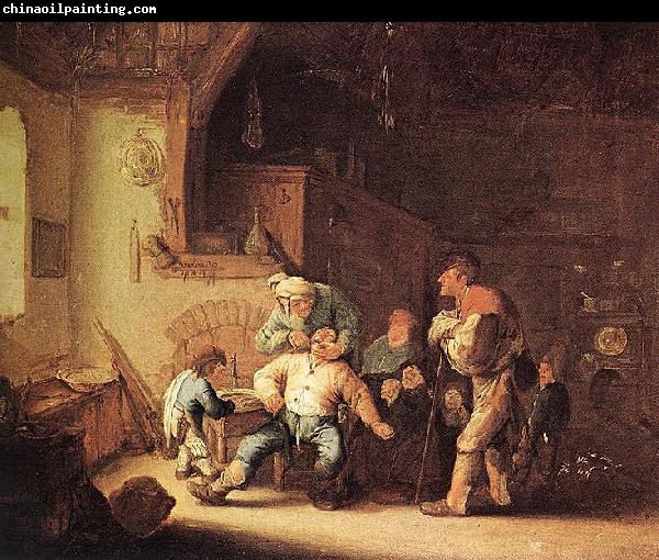 Adriaen van ostade Barber Extracting of Tooth.