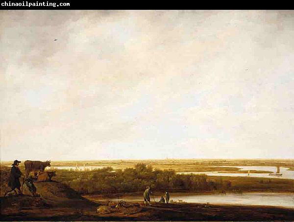 Aelbert Cuyp Panoramic Landscape with Shepherds