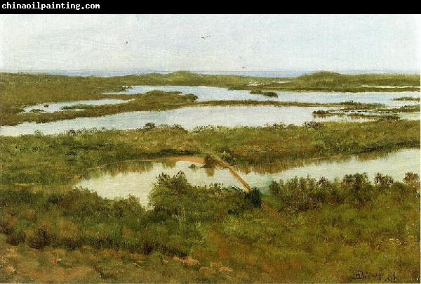 Albert Bierstadt A River Estuary