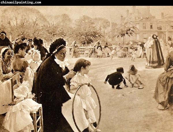 Albert Edelfelt The Luxembourg Garden