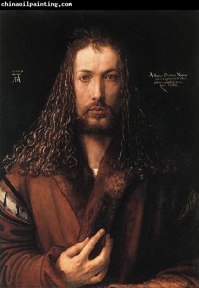 Albrecht Durer self-portrait in a Fur-Collared Robe