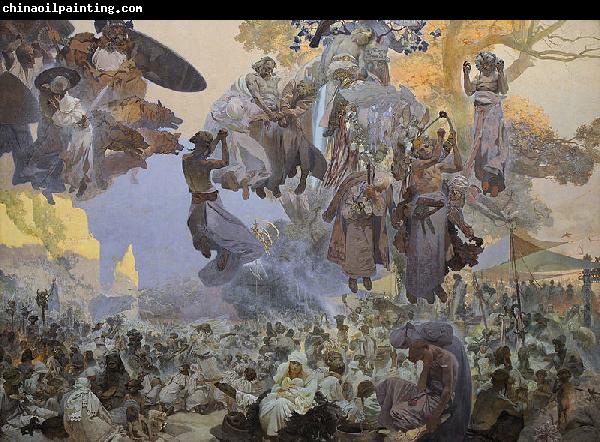 Alfons Mucha The Celebration of Svantovit: When Gods Are at War, Salvation is in the Art