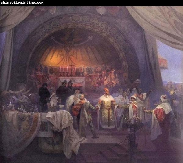 Alfons Mucha The Bohemian King Premysl Otakar II: The Union of Slavic Dynasties