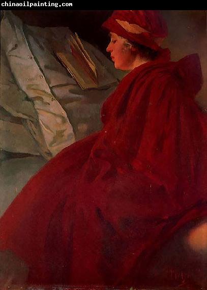 Alfons Mucha The Red Cape