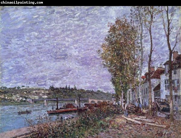 Alfred Sisley Overcast Day at Saint-Mammes