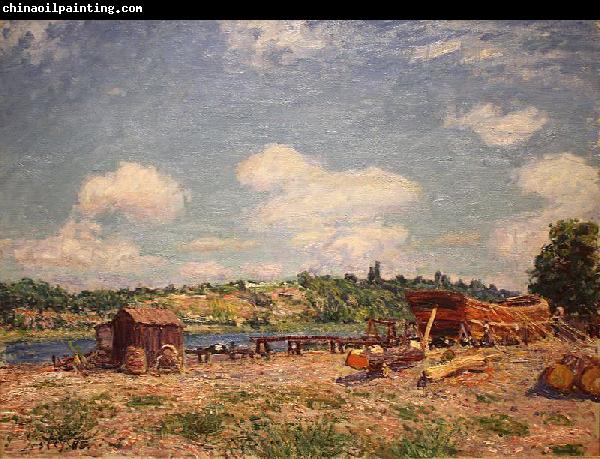 Alfred Sisley Boatyard at Saint-Mammes