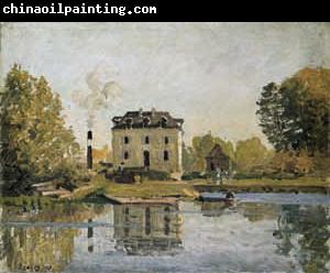 Alfred Sisley Factory on the banks of the Seine. Bougival