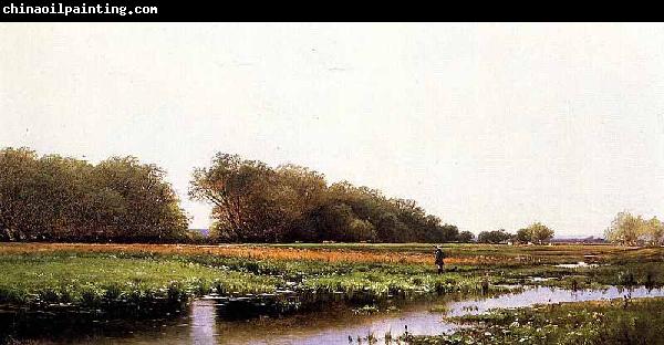 Alfred Thompson Bricher Hunter in the Meadows of Old Newburyport, Massachusetts