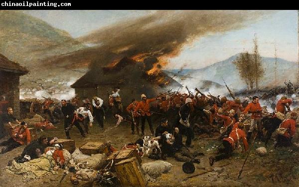 Alphonse-Marie-Adolphe de Neuville The defence of Rorke's Drift