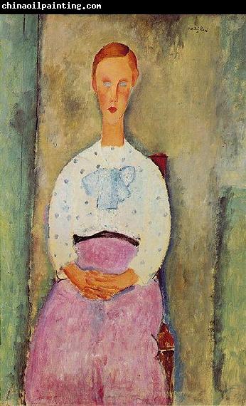 Amedeo Modigliani Jeune fille au corsage a pois