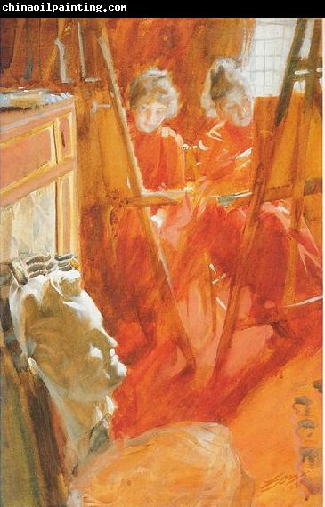 Anders Zorn Les demoiselles Schwartz