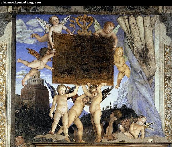 Andrea Mantegna Inscription with Putti