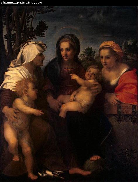 Andrea del Sarto Elisabeth and John the Baptist