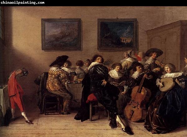 Anthonie Palamedesz Merry company dining and making music