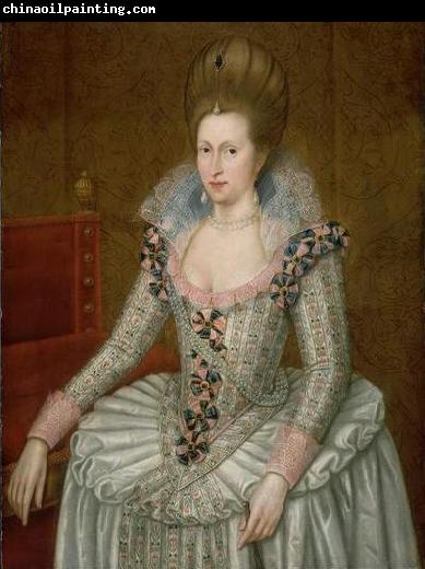 Attributed to John de Critz the Elder Portrait of Anne of Denmark