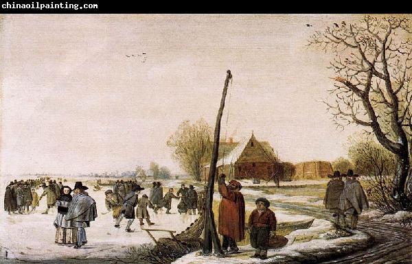 Barend Avercamp Landscape with Frozen River