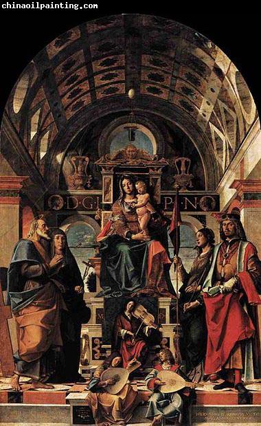 Bartolomeo Montagna Madonna and Child Enthroned with Saints