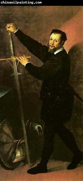 Bartolomeo Passerotti Portrait of a man with a sword