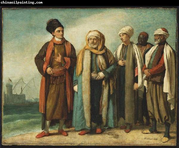 Benjamin West The Ambassador from Tunis with His Attendants as He Appeared in England in 1781