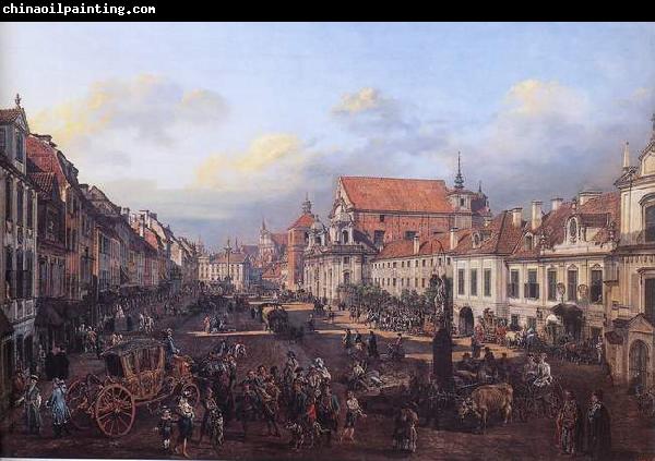 Bernardo Bellotto View of Cracow Suburb leading to the Castle Square