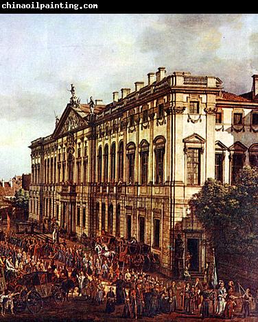 Bernardo Bellotto Krasinski Square. Detail with Krasinski Palace.