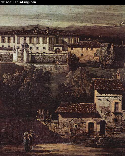 Bernardo Bellotto Das Dorf Gazzada, Blick von Sud-Ost auf die Villa Melzi d'Eril