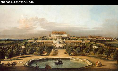 Bernardo Bellotto Das kaiserliche Lustschlob Schlobhof, Gartenseite