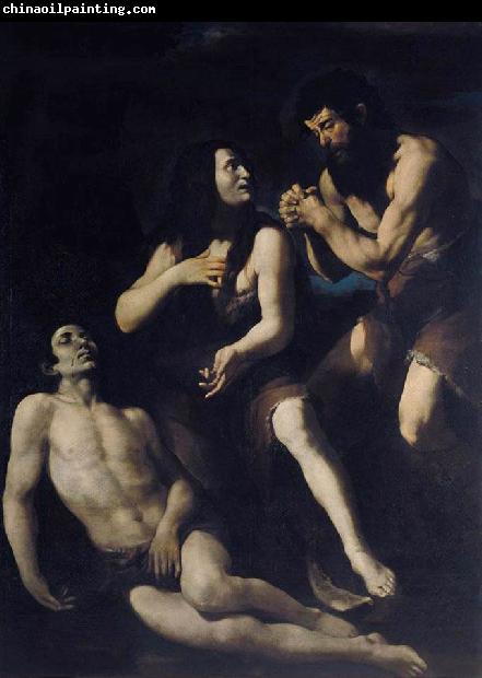 CARACCIOLO, Giovanni Battista Lamentation of Adam and Eve on the Dead Abel