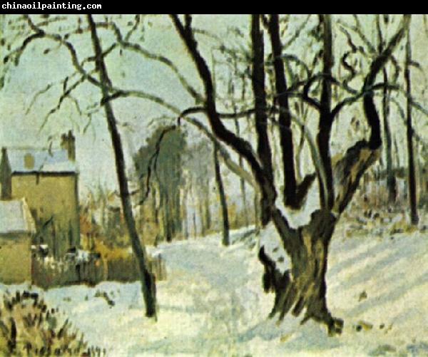 Camille Pissarro Schnee in Louveciennes