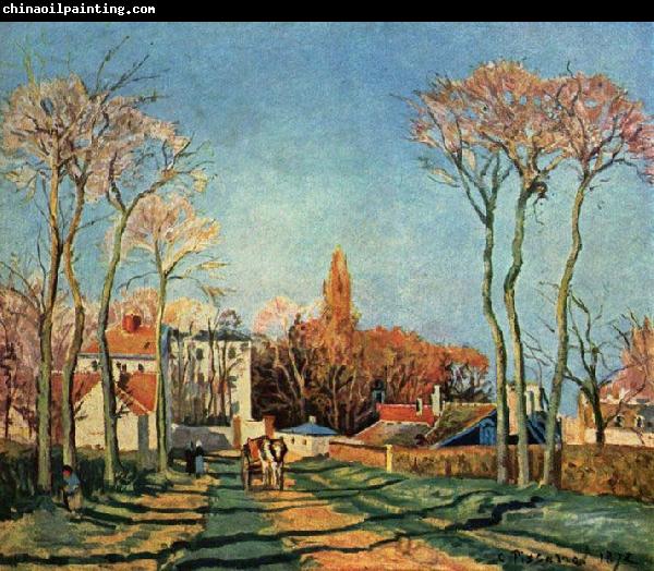 Camille Pissarro Dorfeingang von Voisins