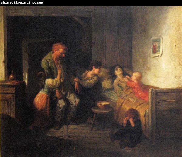 Charles De Groux The drunkard