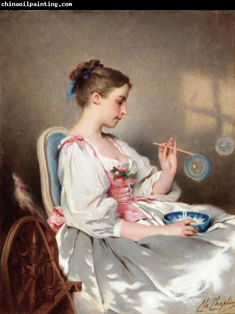 Charles Joshua Chaplin Blowing Bubbles