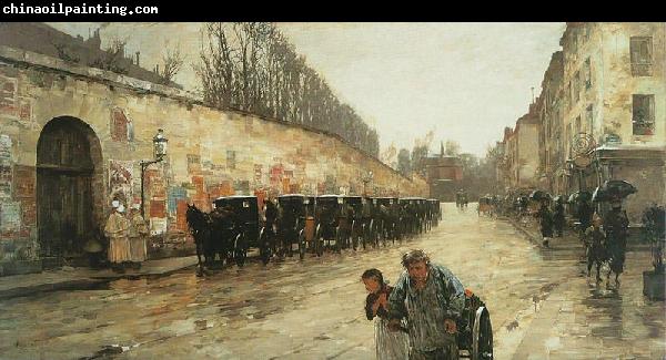 Childe Hassam Une averse, rue Bonaparte