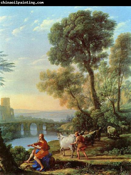 Claude Lorrain Landschaft mit Apollo und Merkur