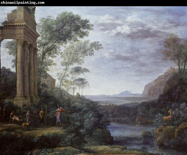 Claude Lorrain Ascanius Shooting the Stag of Sylvia