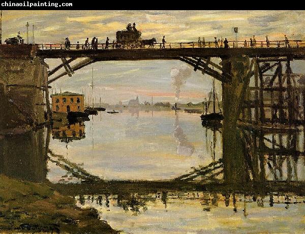 Claude Monet The Highway Bridge under repair