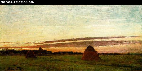 Claude Monet Haystacks at Chailly at Sunrise