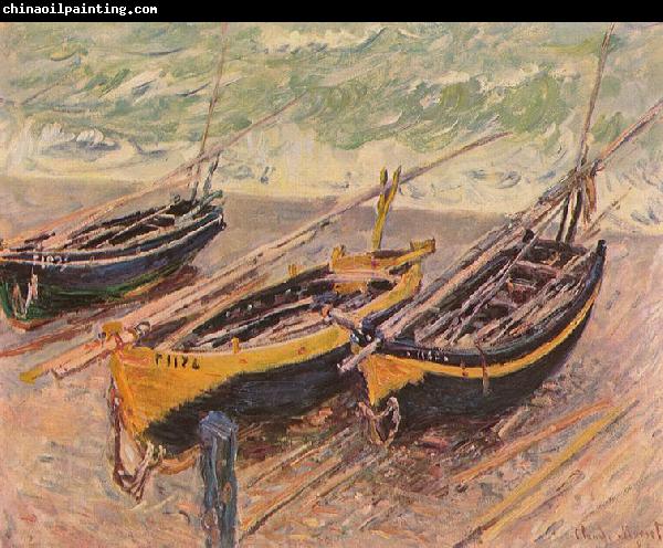 Claude Monet Three Fishing Boats