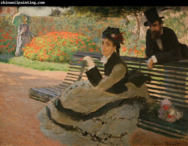 Claude Monet WLA metmuseum Camille Monet on a Garden Bench