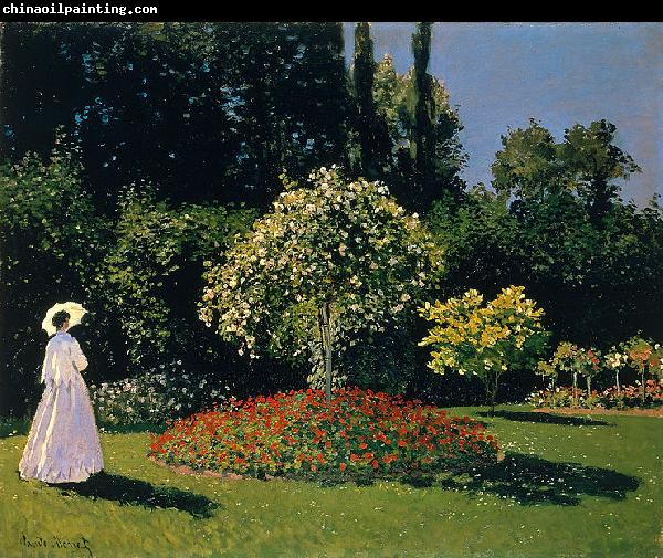 Claude Monet Marguerite Lecadre in the Garden