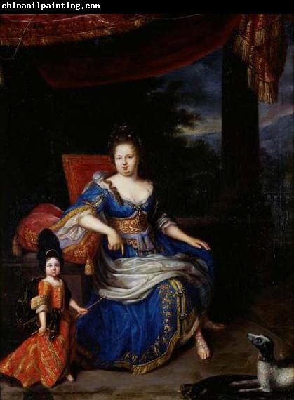 Constantijn Netscher Portrait de la princesse Palatine