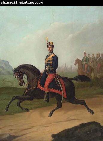 Constantin Lecca Portrait of a Romanian cavalry officer