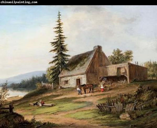 Cornelius Krieghoff A Pioneer Homestead