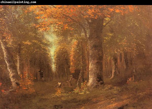 Courbet, Gustave Forest in Autumn