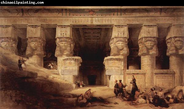 David Roberts Der Tempel der Dendera